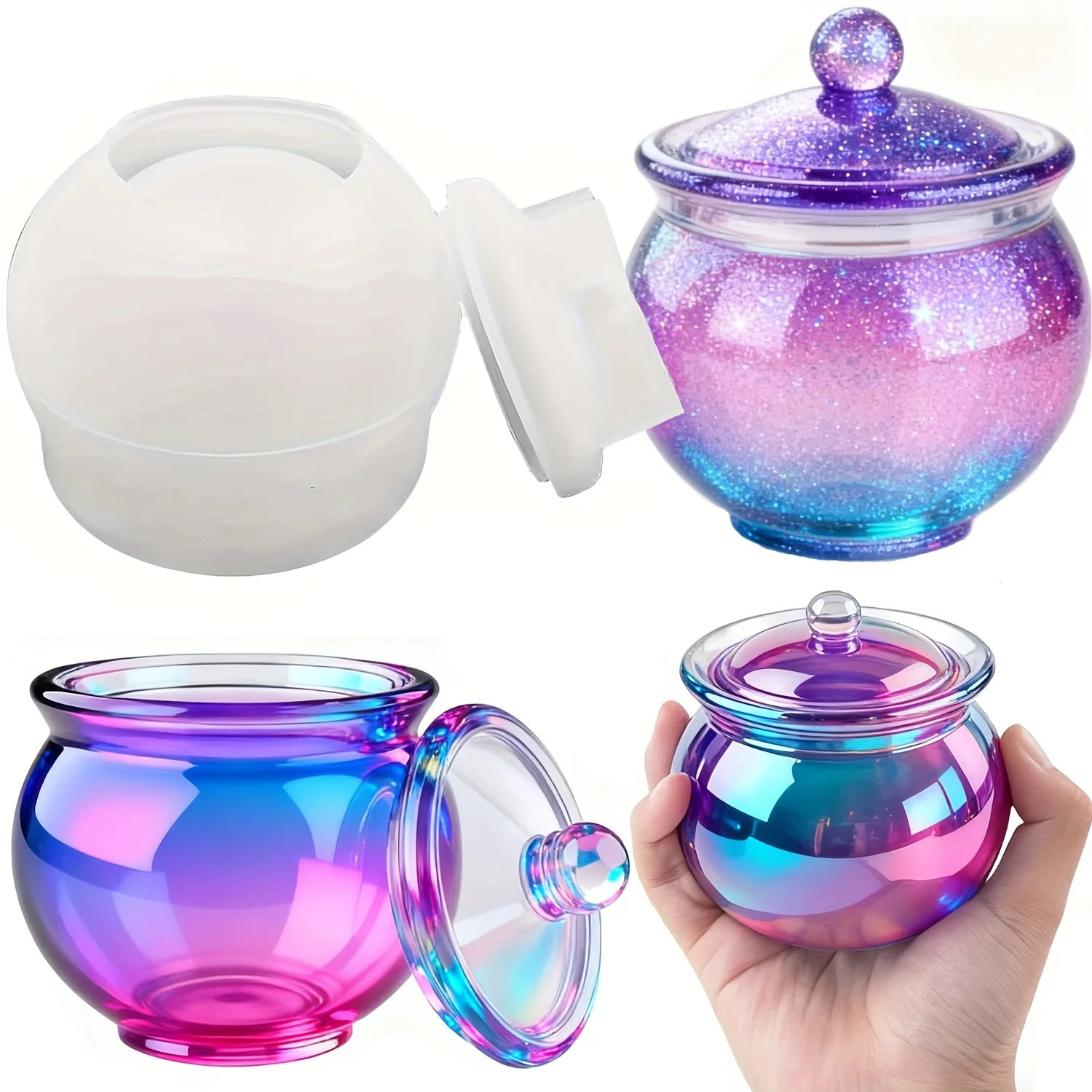 Candle Making Jug - 1 zestaw okrągłych form z żywicy