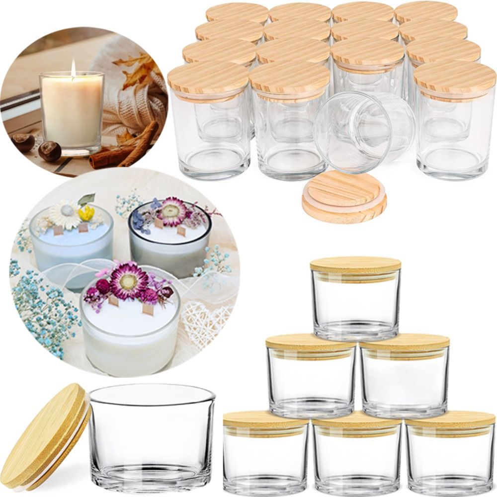 Szklane pojemniki na świece z  – Candle Making Jars With Lids recenzja i cena